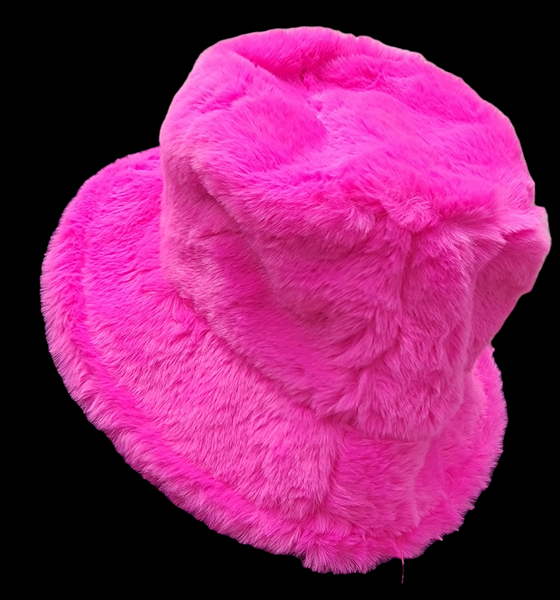 Bucket MaDnEsS HOT PINK! Soft & Plush Bucket Hat