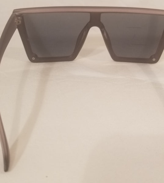 GREY Slopes! Grey Frame Flat Top Tinted Sunglasses