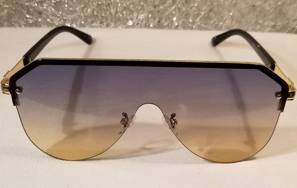 BLACK/MULTI Long Island! MEN'S! Black Frame, Multicolor Tint Sunglasses