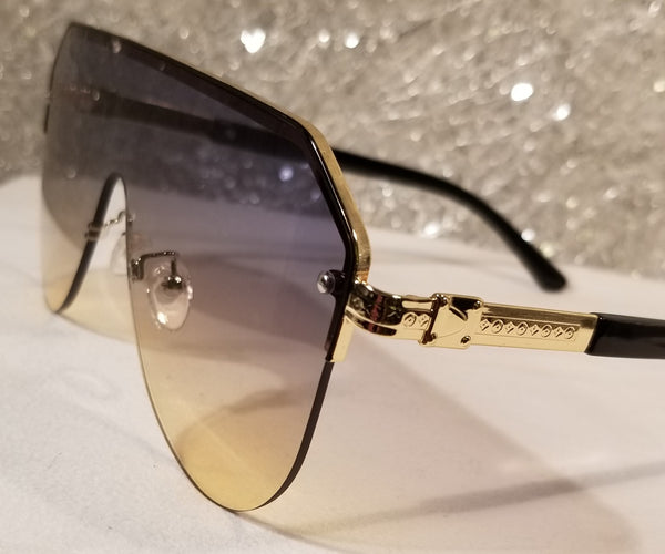 BLACK/MULTI Long Island! MEN'S! Black Frame, Multicolor Tint Sunglasses