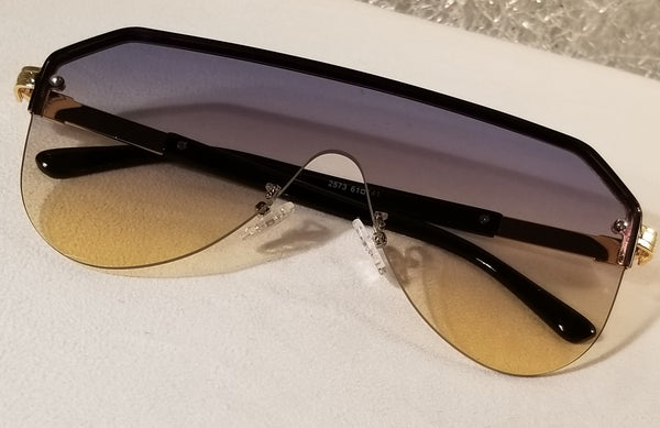 BLACK/MULTI Long Island! MEN'S! Black Frame, Multicolor Tint Sunglasses