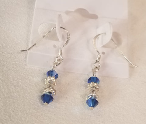 BLUE D-zel! Sterling & Blue S.A. Crystal Earrings