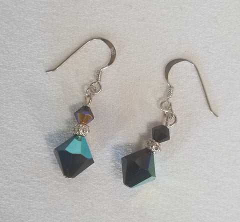 On With BLACK! S.A. Crystal Black Earrings