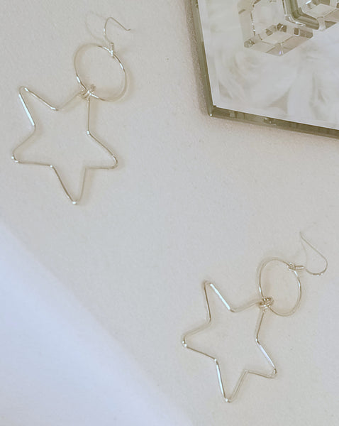 IN CONTROL! Sterling & Silver Star Earrings