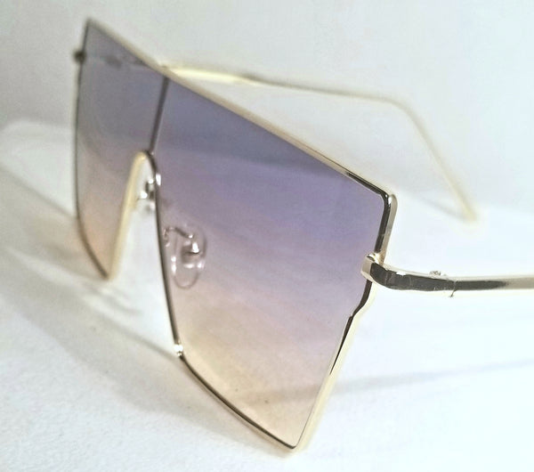 BLACK&TAN Sophistication! UNISEX! Multicolor Flat Top Tinted Lens Sunglasses