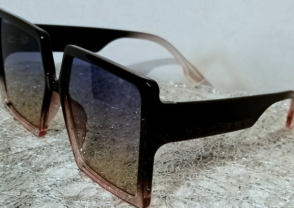 She's So Hot BLACK Ombre! Black, Pink, Fabulous Designer Frame Sunglasses