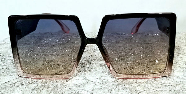 She's So Hot BLACK Ombre! Black, Pink, Fabulous Designer Frame Sunglasses