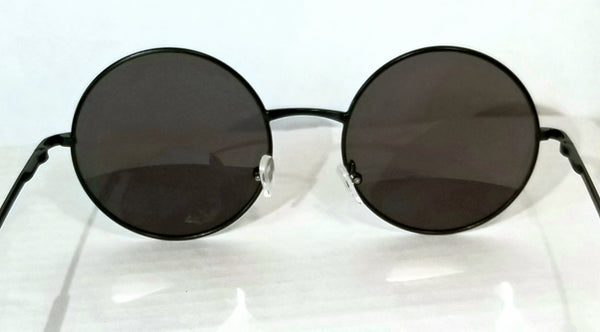 BLACK Hipster CircleMe! Unisex! Black Round Sunglasses