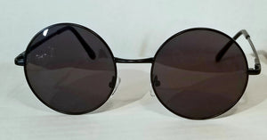 BLACK Hipster CircleMe! Unisex! Black Round Sunglasses