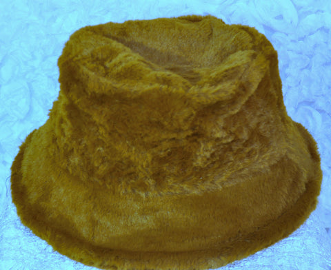 HatFab Barbi! Brown Furry Bucket Hat