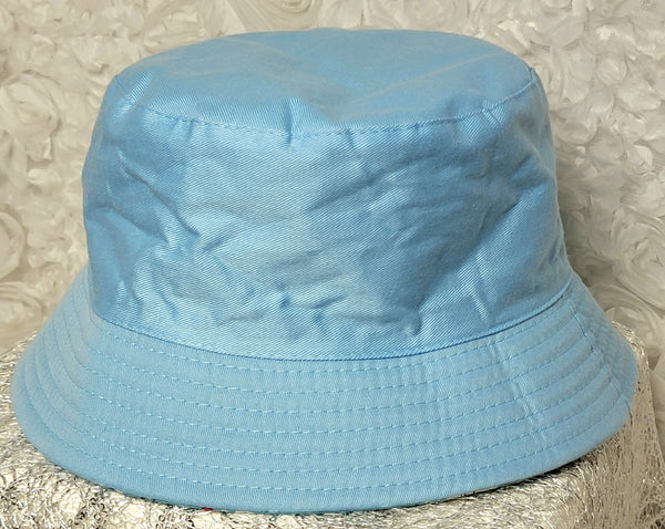 HatLicious Flowers Turquoise! Cotton Bucket Hat