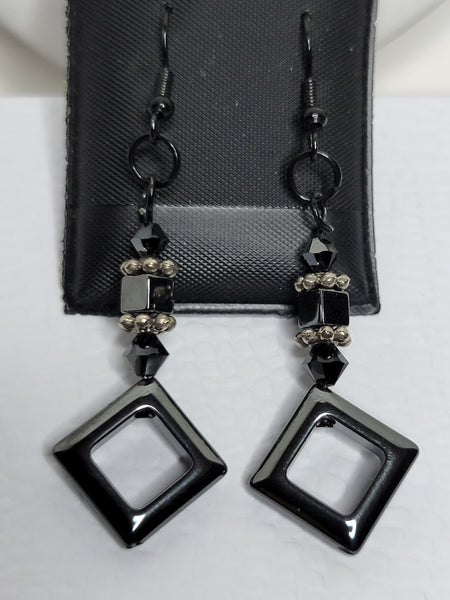 Charcoal Cool Set1! Grey & Silver Necklace Set 18"