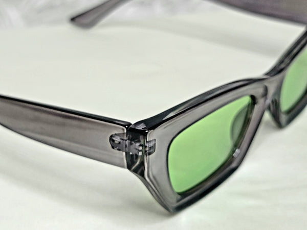 CatWonderful GREY! Green Cat Eye Frame Sunglasses