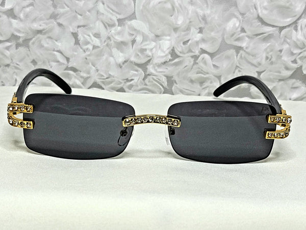 Ohya BLAKJacc! UNISEX! Black Tinted RimFree Sunglasses