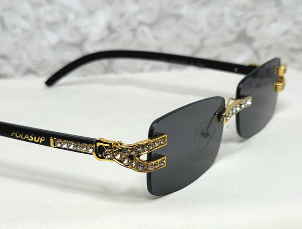 Ohya BLAKJacc! UNISEX! Black Tinted RimFree Sunglasses