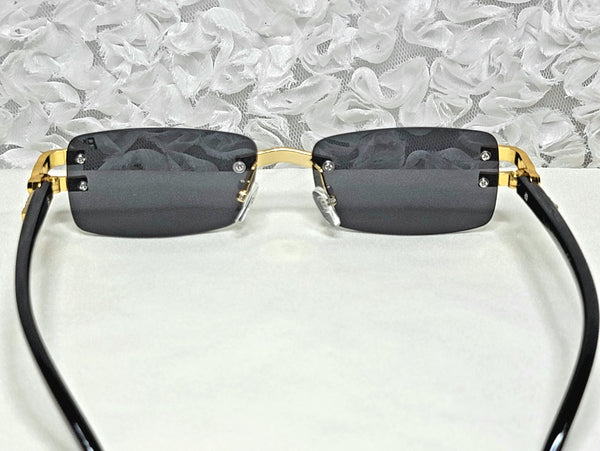 Ohya BLAKJacc! UNISEX! Black Tinted RimFree Sunglasses