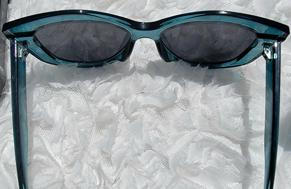 TEAL Flowrider! Gorgeous Blue Frame Sunglasses