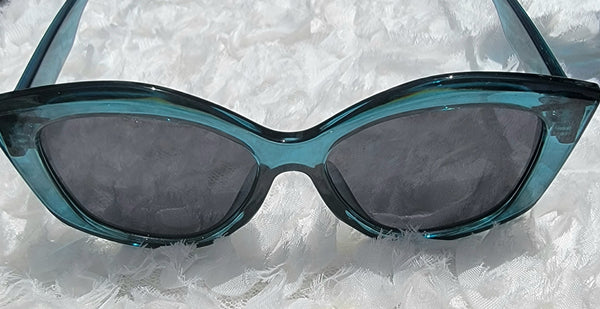 TEAL Flowrider! Gorgeous Blue Frame Sunglasses