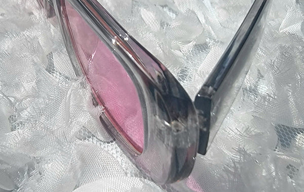 I-C PINK! Grey, Pink Acrylic Tinted Sunglasses