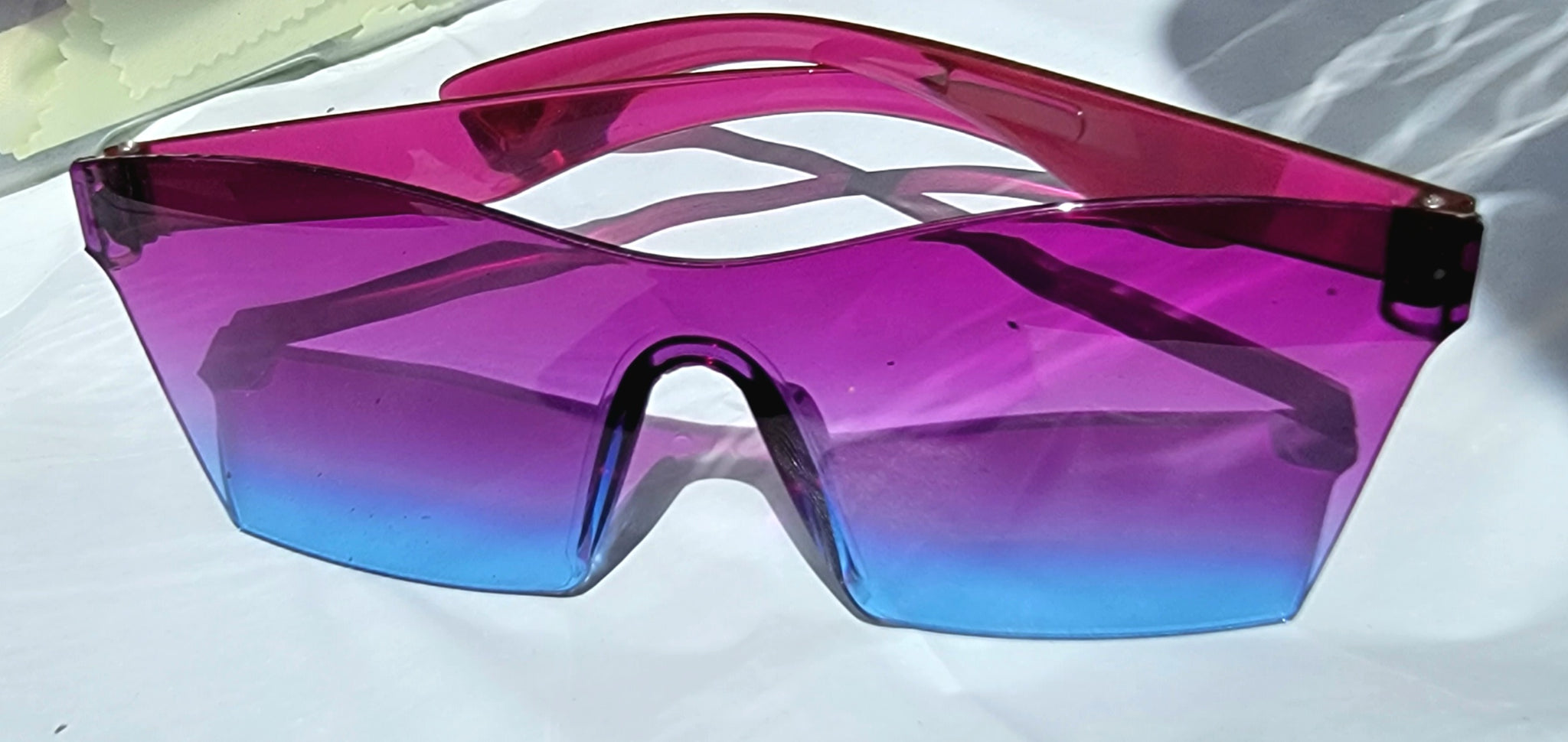 OMBRE Don't Hurt Me! UNISEX! Purple & Blue Rimfree Sunglasses