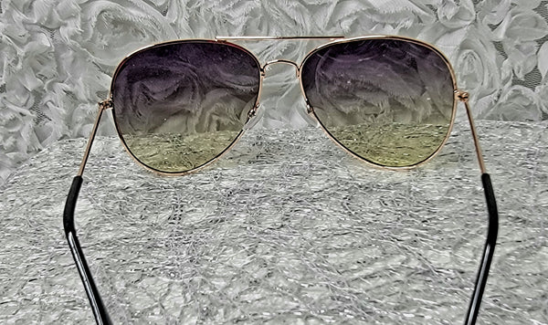 GREEN TopCrew! Aviator Top Bar Sunglasses