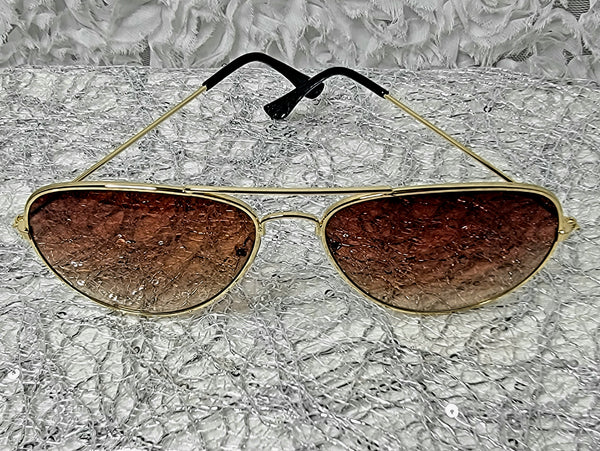 BROWN CycleRider! Aviator Top Bar Sunglasses