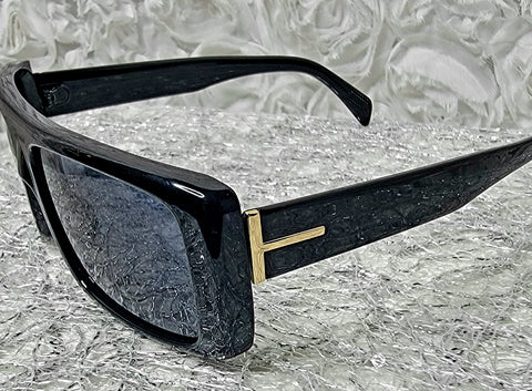 BLACK Magic! Black Gold Tinted Fashion Sunglasses