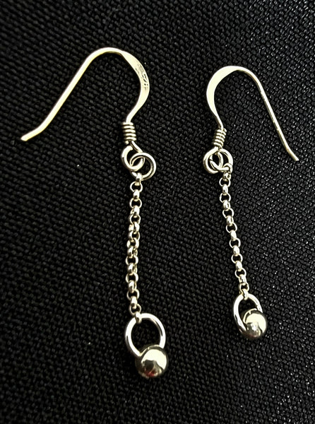 Long SS2! Sterling Silver with a Drop Earrings