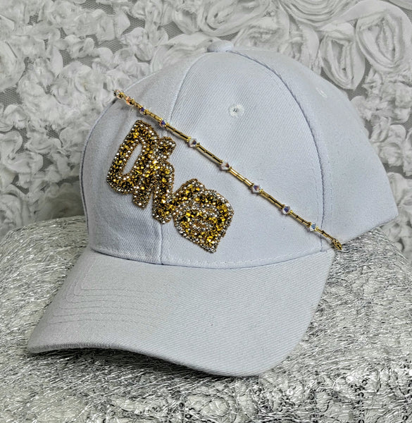 DivaZ Cap! White Crystal Hat