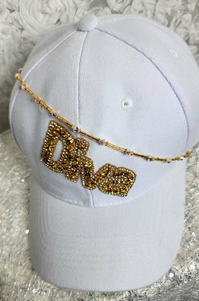 DivaZ Cap! White Crystal Hat