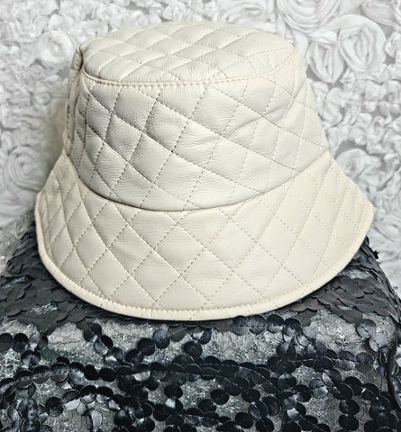 HatLicious Beige! Polyurethane Bucket Hat