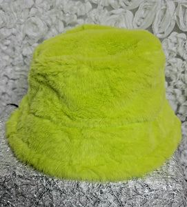 Bucket MaDnEsS Lime GREEN! Soft & Plush Bucket Hat