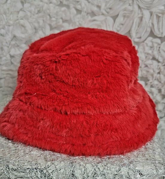 Bucket MaDnEsS RED! Soft & Plush Bucket Hat