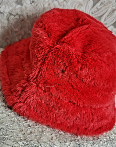 Bucket MaDnEsS RED! Soft & Plush Bucket Hat