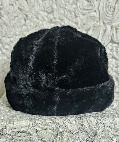 PuffStuf BLACK! Soft & Plush Posh Cap