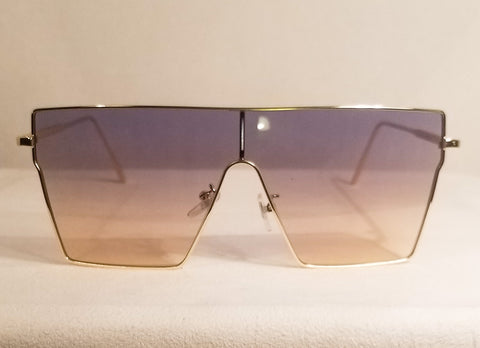 BLACK&TAN Sophistication! UNISEX! Multicolor Flat Top Tinted Lens Sunglasses