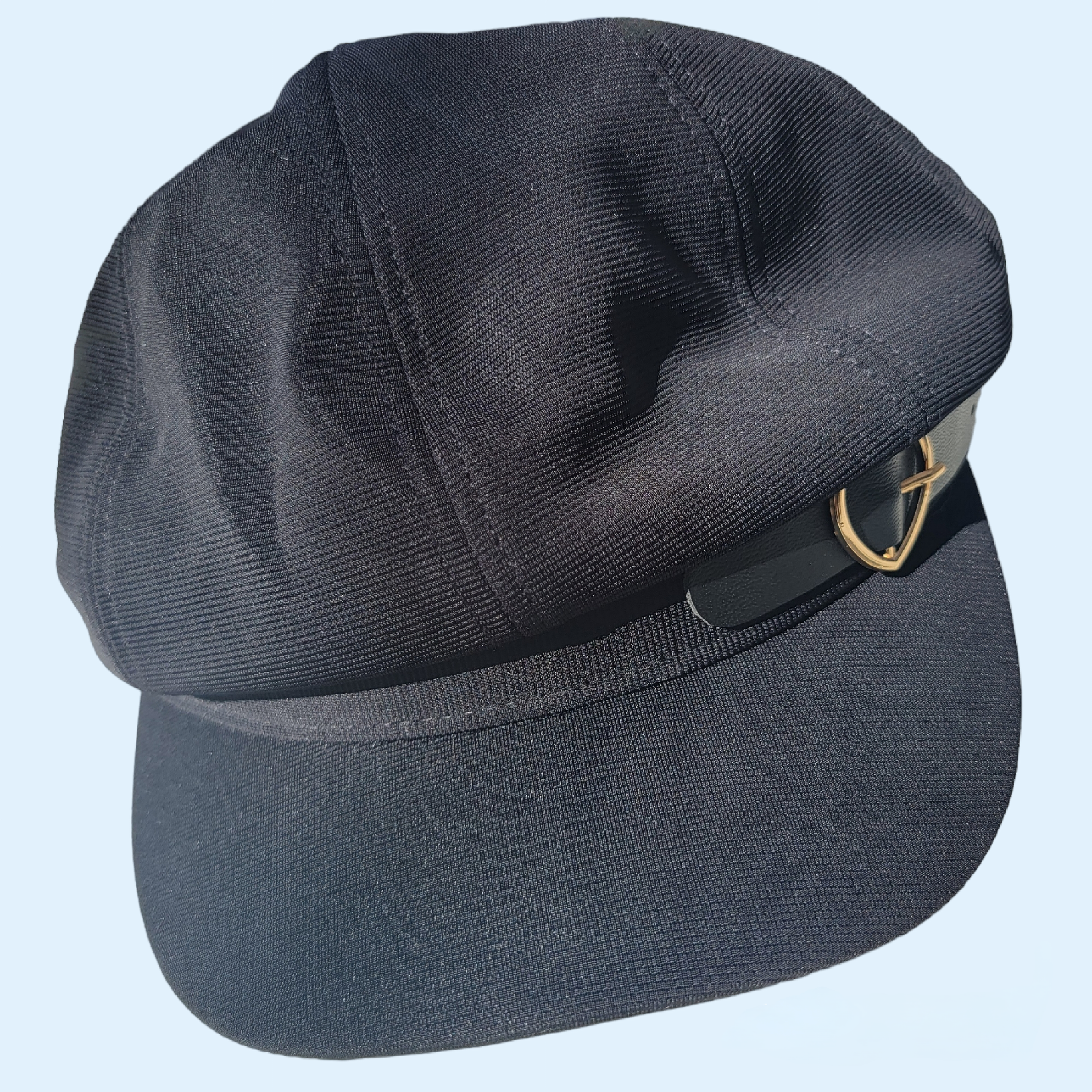 HatTastic Love! Black Poly B-Boy Cap