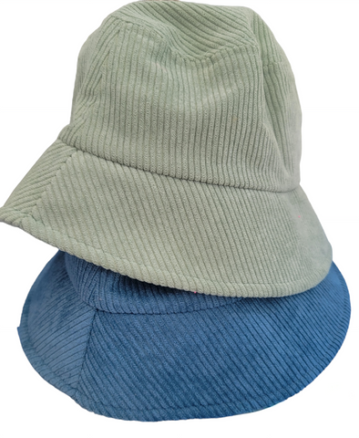 HatTrend Green! Super Cool Corduroy Bucket Hat